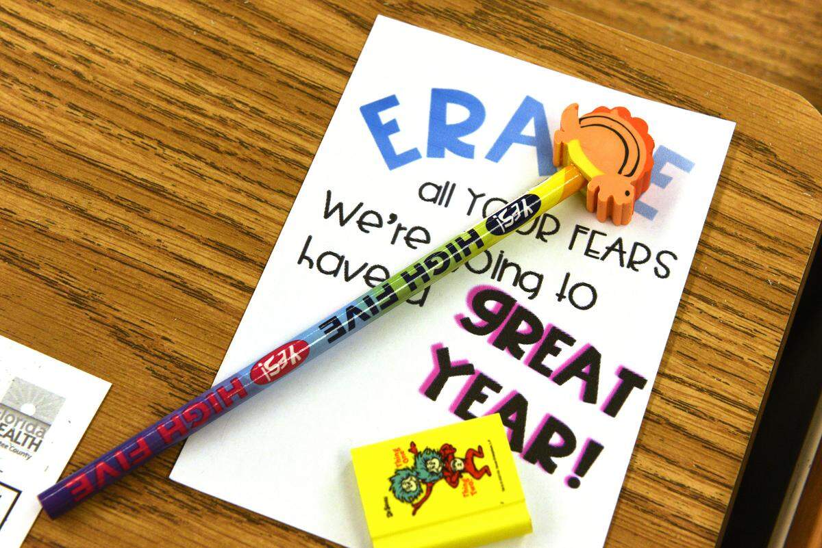 Kelli Pond, 3rd grade teacher at Ballard Elementary School, says she is optimistic about the upcoming school year as she prepares for the first day of school.
