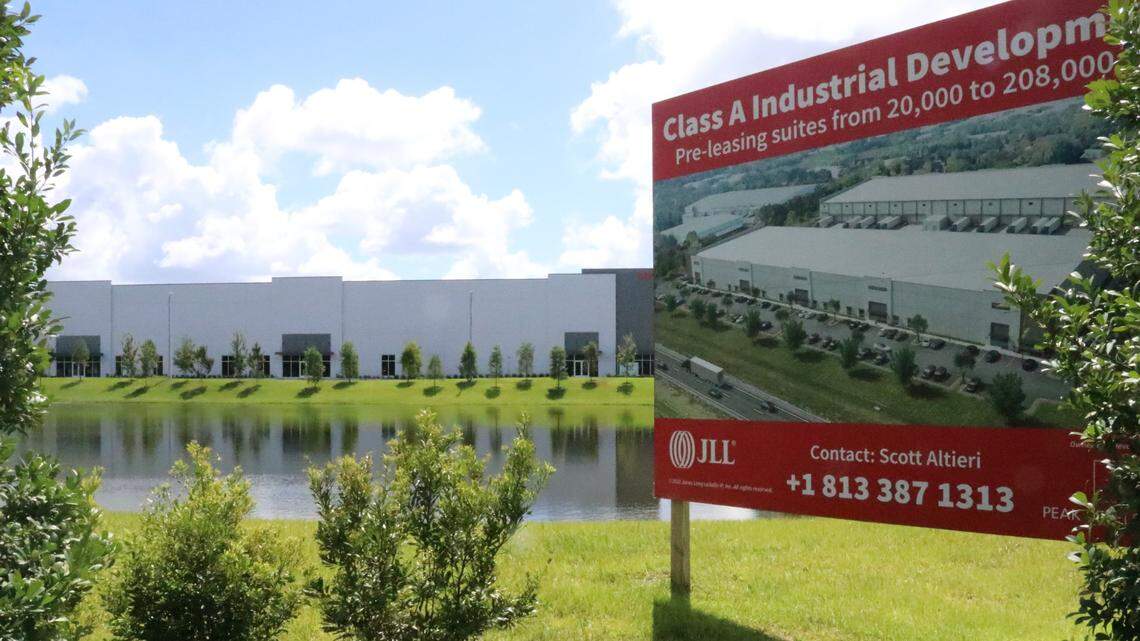 Crate and Barrel, a national retailer selling contemporary and modern furniture, housewares and decor, recently leased 30,000-square-feet of warehouse space in the new 301 Corporate Center at 5807 24th St. E., south of Bradenton, shown July 12, 2022.