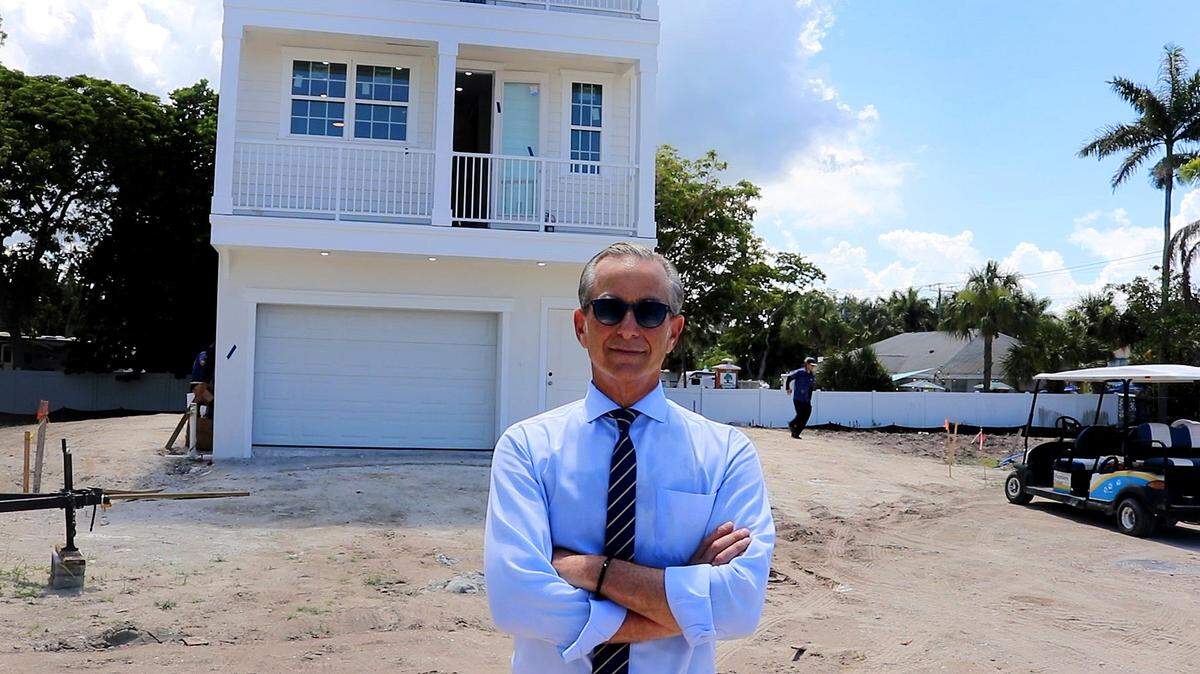 Marshall Gobuty, the developer of Bradenton’s Hunters Point, solves Net Zero problem, but faces rising costs and legal challenge from neighbor.