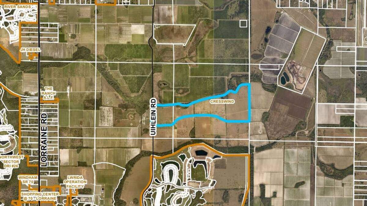 The preliminary site plan and rezone request for a 651-home “active adult” community called Cresswind was approved  in April by Manatee County Government.