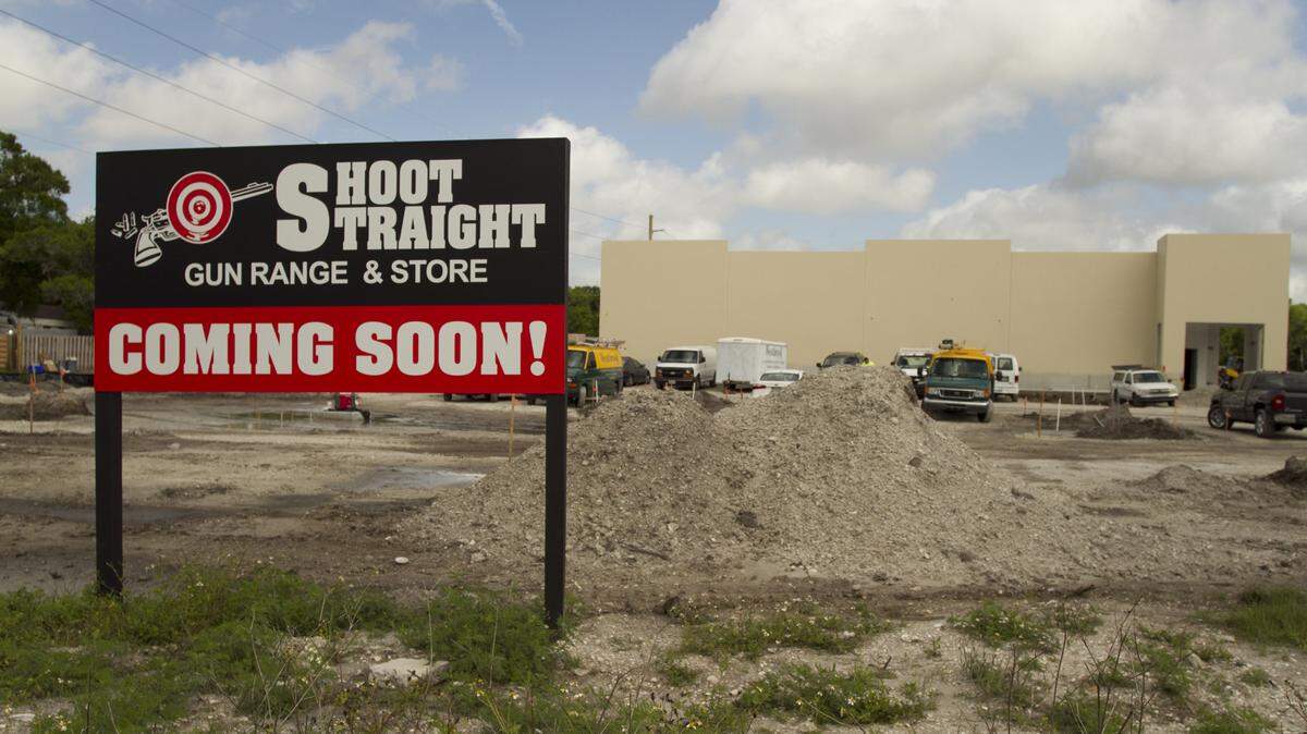 A new Shoot Straight location is nearing a June completion date on University Parkway. The 16,600-square-foot building will be the company's ninth location in Florida. MATT M. JOHNSON/Bradenton Herald