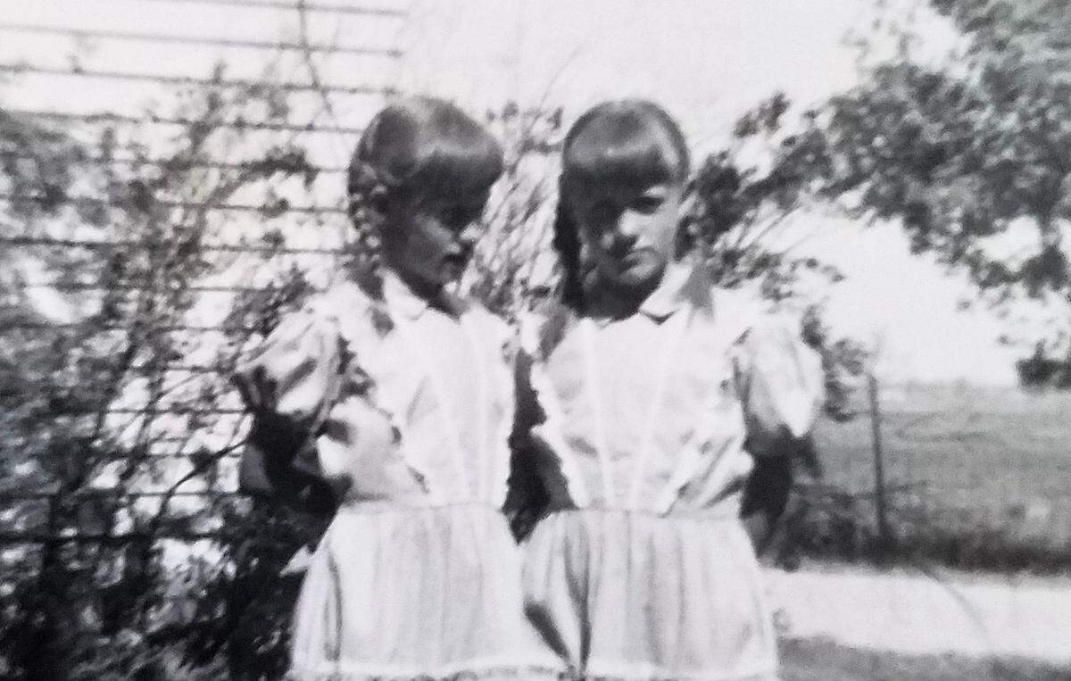 Twins Kerry and Sherry Brunk, shown at age 13, took the two-day Project Talent assessment in 1960 while they were students at Palmetto High School.