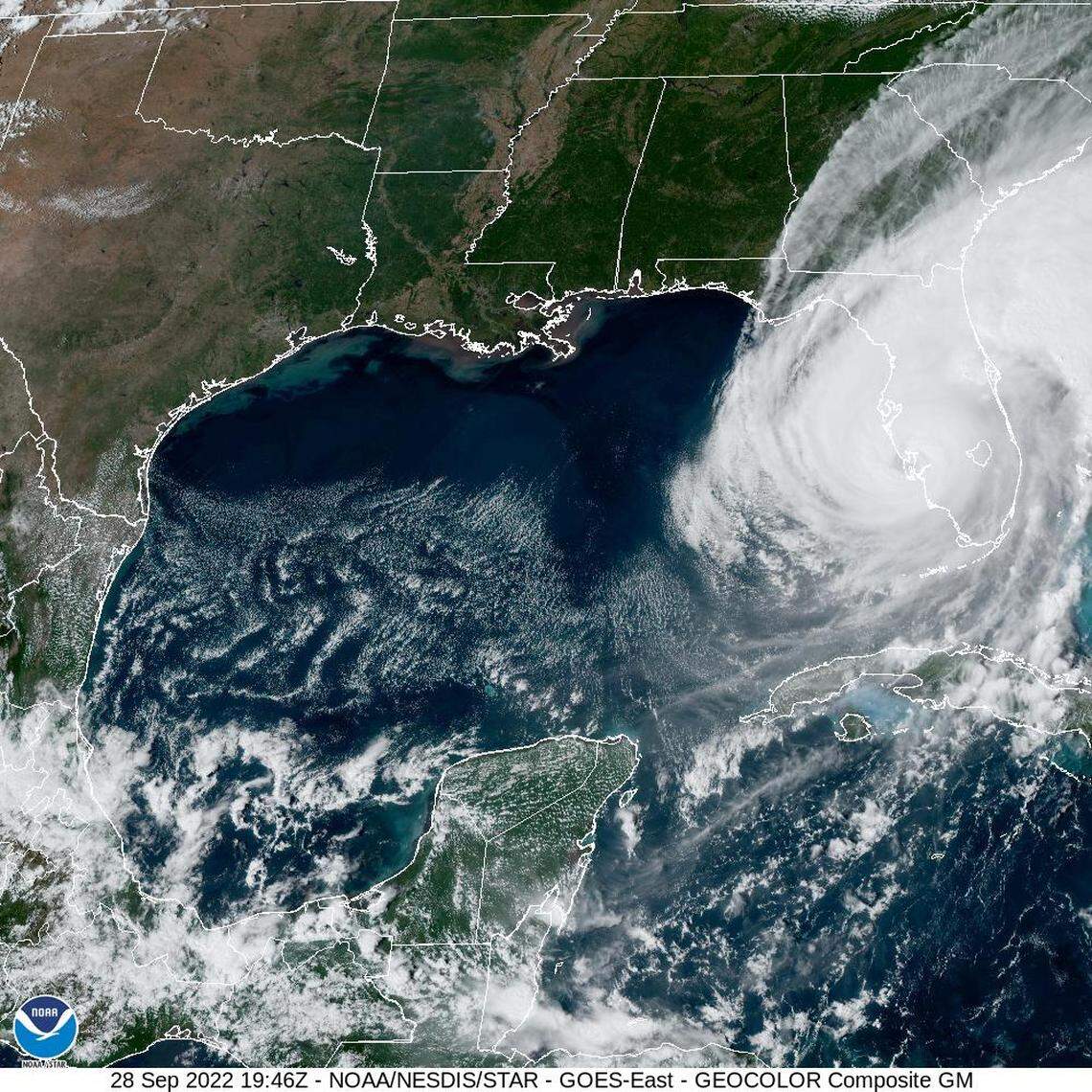 Hurricane Ian as of 3 p.m.
