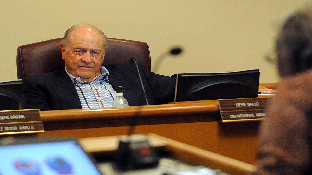 Bradenton City councilman Gene Gallo listens as members of the community address the council on their resolution to take over governing authority of the community redevelopment agencies in this file photo. 
 TIFFANY TOMPKINS-CONDIE/Bradenton Herald