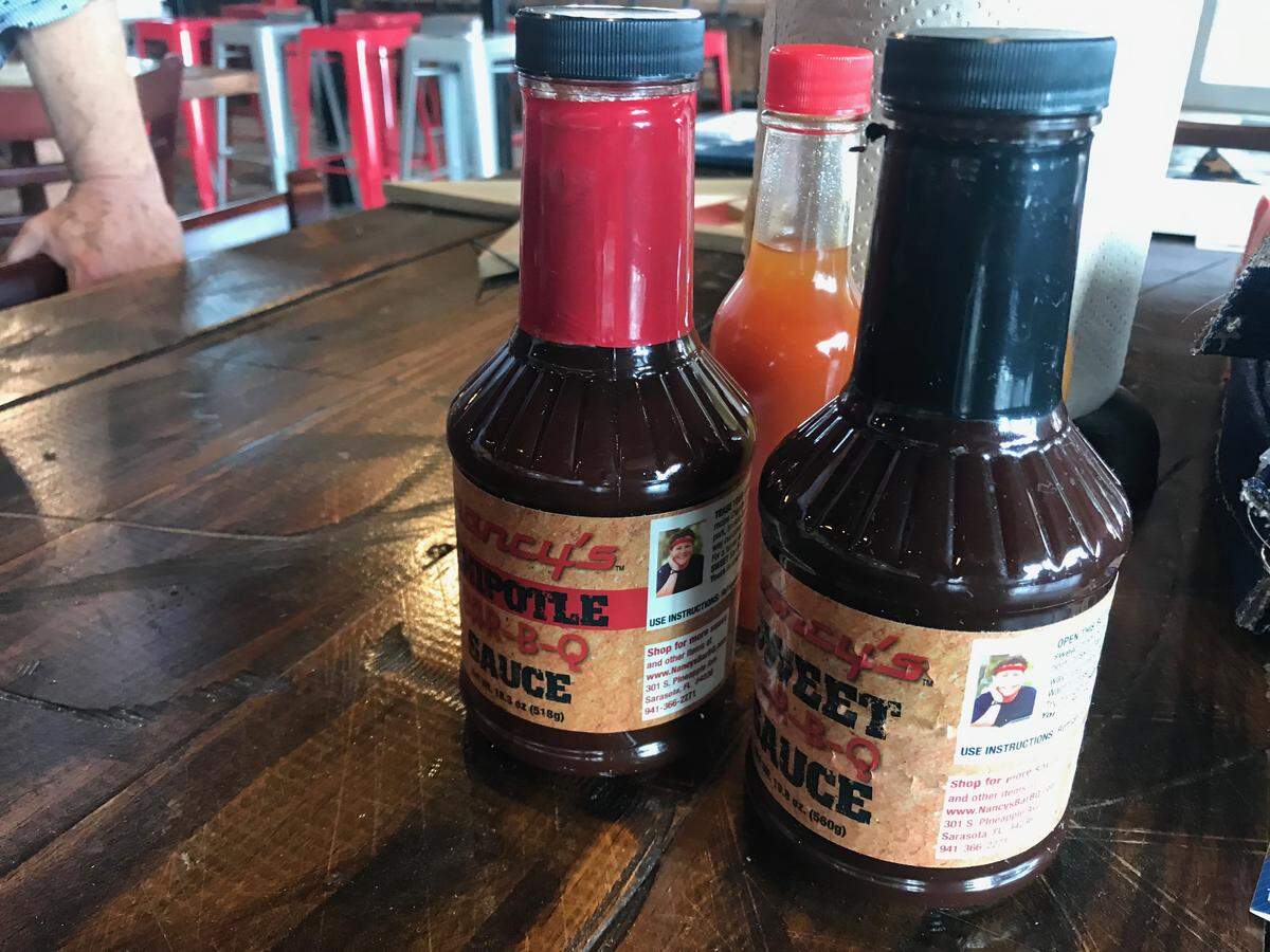Nancy Krohngold, owner of Nancy’s Bar-B-Q, now offers her barbecue sauce recipe in bottles.