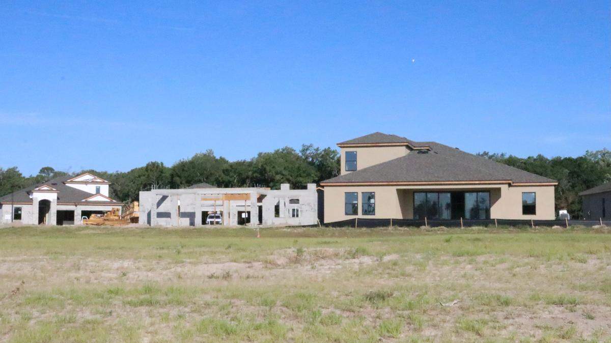 6/1/2021--Bradenton area builders have been slowed by a shortage of materials and a scarcity of labor. Shown above is a work site at North River Ranch.