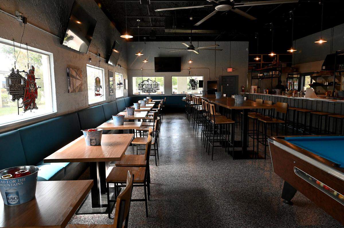 The interior of newly reopened Boiler Room at 5600 Manatee Ave West in Bradenton on July 8, 2025.