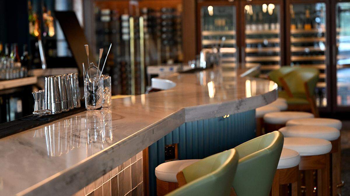 The indoor bar at Taverna Toscana at 1301 Sixth Ave. W. on Friday, May 10, 2024.