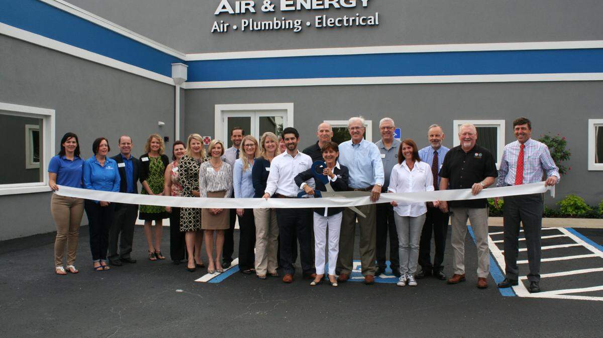 A ribbon cutting was held for Air & Energy, 555 Sixth Ave. W., Bradenton. The company offers air conditioning, plumbing, electrical and home automation services. For information, call 941-778-0773 or airandenergy.biz 
 Do you have a ribbon cutting you'd like to submit? Send them to Angie Monroe at amonroe@bradenton.com. 
 Photo courtesy of Manatee Chamber of Commerce.