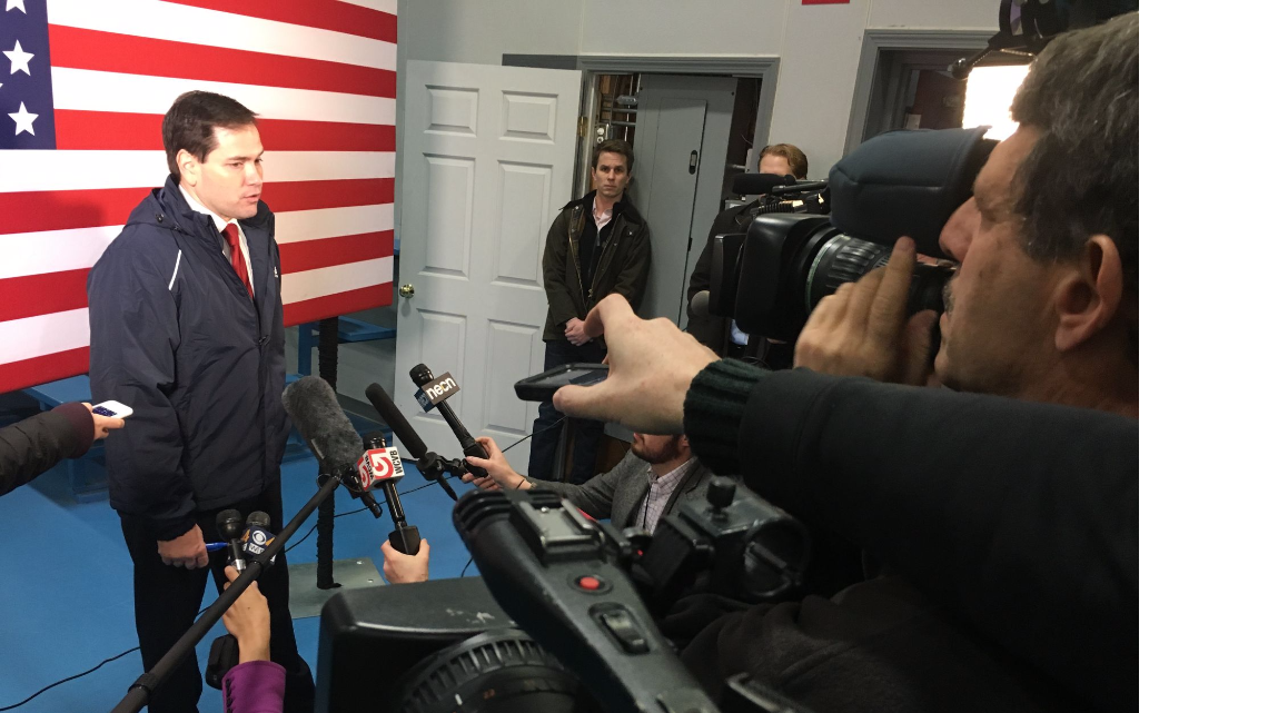 Marco Rubio in New Hampshire on Wednesday. MIAMI HERALD photo