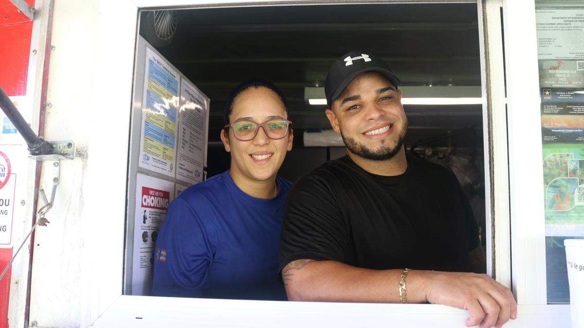Wesley Rosas and his wife, Ivannies Rosario, shown Aug. 24, 2022, opened their Suavezonnn food truck business, at 3824 U.S. 41 N., Palmetto, two years ago and have been serving Puerto Rican dishes there ever since.