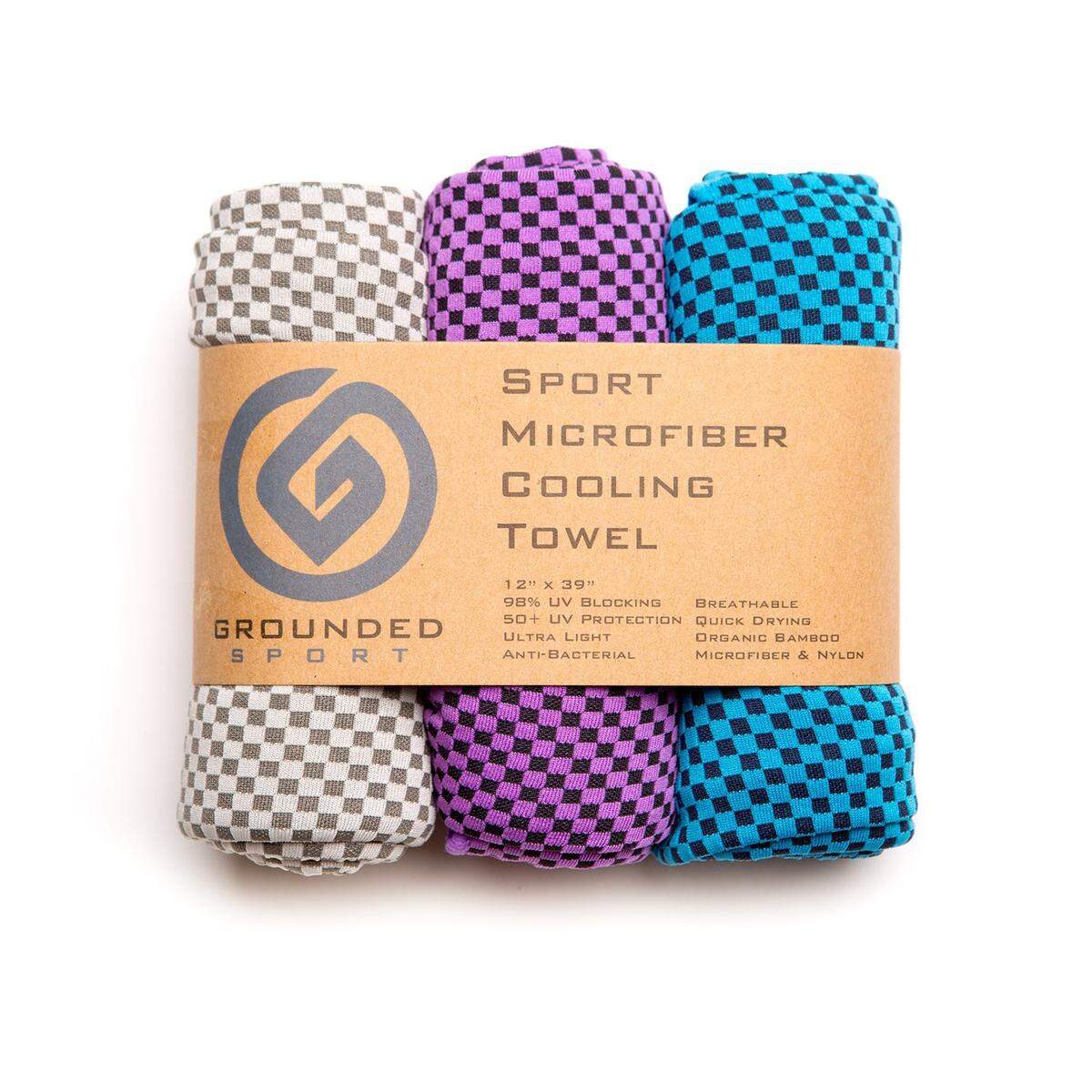 A pack of three moisture wicking towels costs about $14 on Amazon.