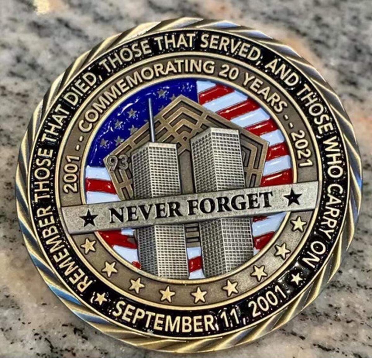 Special commemorative coins have been minted to mark the 20th anniversary of the terrorist attack of Sept. 11, 2001.