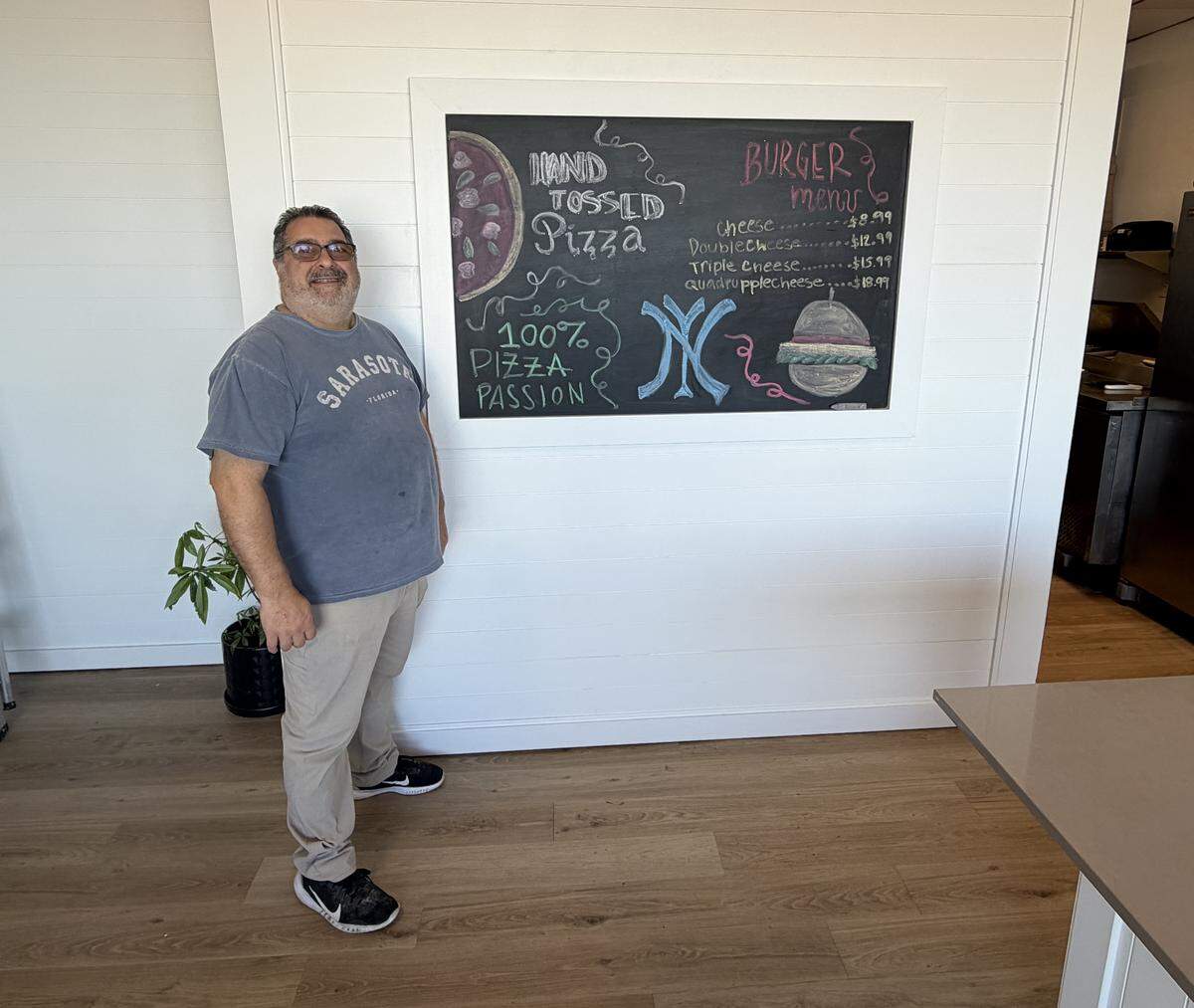 Owner Sal Calenda recently opened 5 Boroughs Pizza at 8255 U.S. 301 in Parrish.