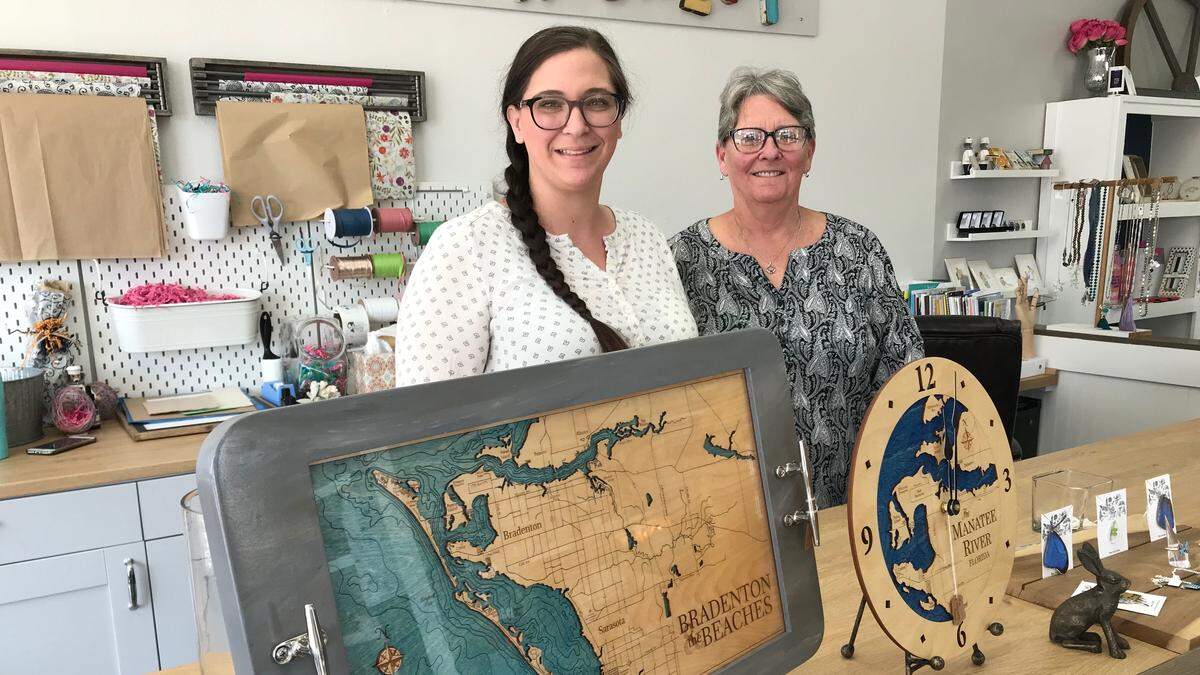Colleen Clapper, left, and her mother, Pam Doherty, are the new owners of The Rusty Crickett, located at 1304 Sixth Ave. W. in Bradenton.