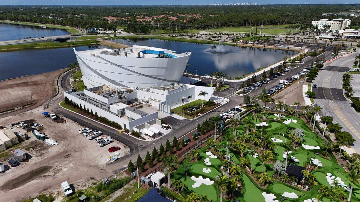 The Mote Schience Education Aquarium, Mote SEA, is located at Nathan Benderson Park in Sarasota, shown here on July 10, 2025. The attraction is not yet open.