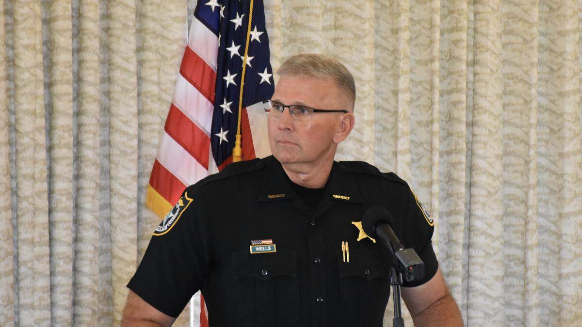 Sheriff Rick Wells spoke at the Manatee Tiger Bay Club luncheon Thursday afternoon, citing a need for Manatee County Sheriff’s Office deputies to improve their outreach to the homeless population.