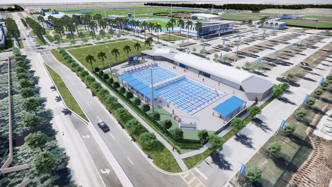 IMG Academy held a groundbreaking for its Aquatic Center, which is scheduled to begin construction on Dec. 1 with an estimated completion date of 2027. The Ascenders also launched their newest program, swimming, on Thursday, Nov. 20, 2025.