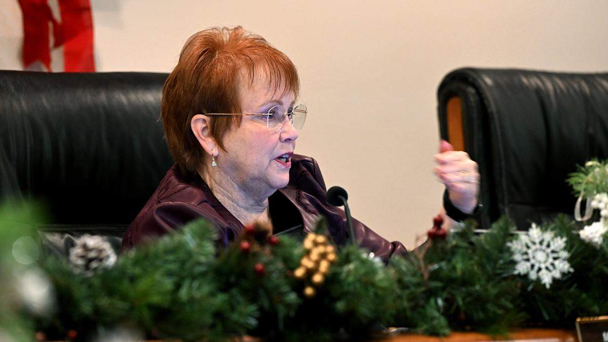 Councilwoman Marianne Barnebey during a Bradenton City Council meeting on Dec. 10, 2025.