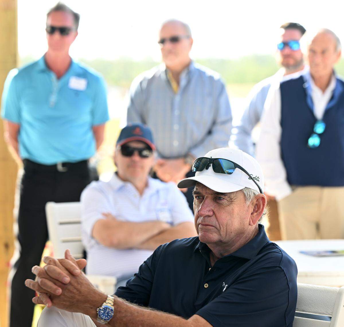 Pro-golfer Nick Price at the newly-opened Soleta Golf Club in Myakka City.