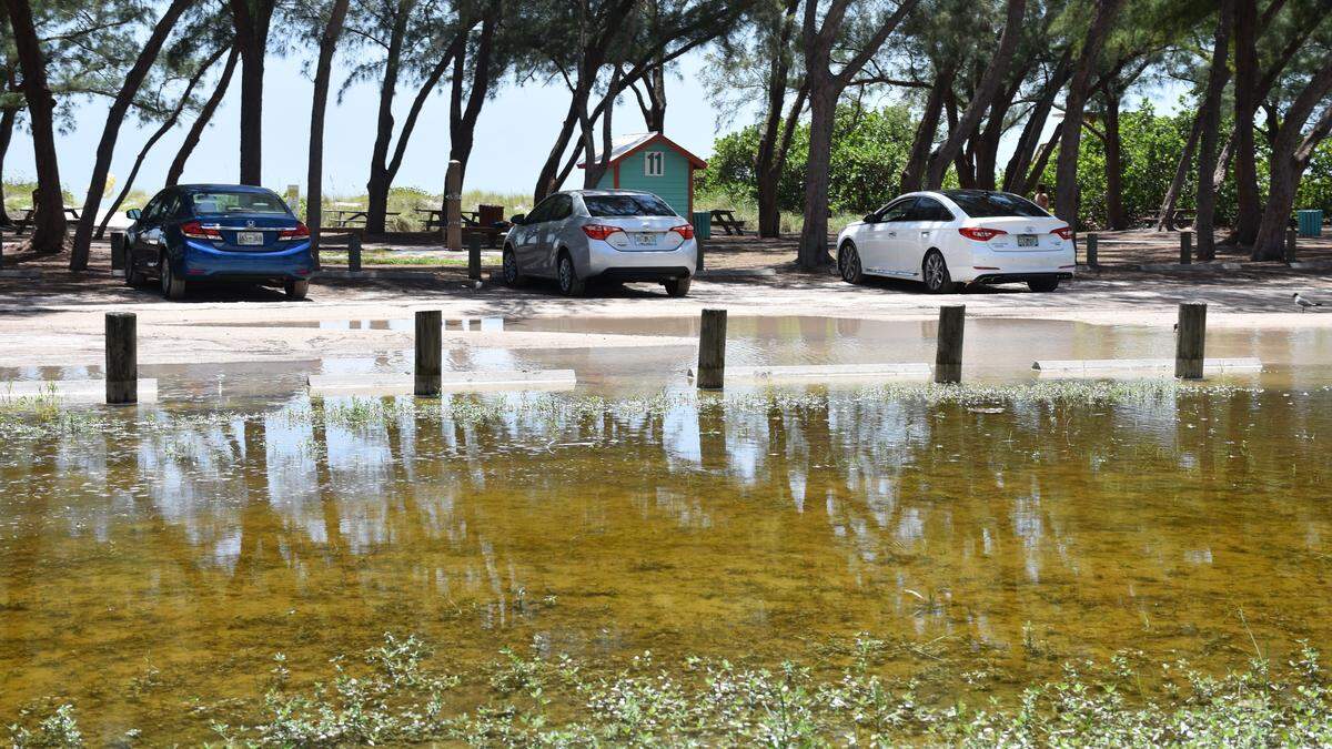 Manatee County hopes the construction of a pervious concrete parking lot will fix the flooding issues at Coquina Beach.