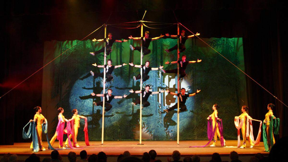 The Peking Acrobats return to Sarasota's Van Wezel Performing Arts Hall on Sunday. PUBLICITY PHOTO