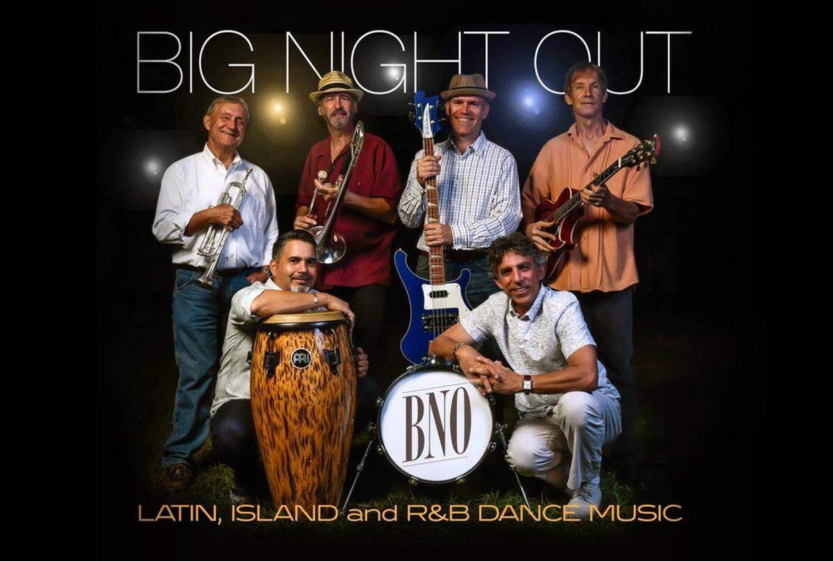 Sarasota party band Big Night Out will kick off Van Wezel Performing Arts Hall’s free summer concert series on Friday on the Bayside Lawn.
