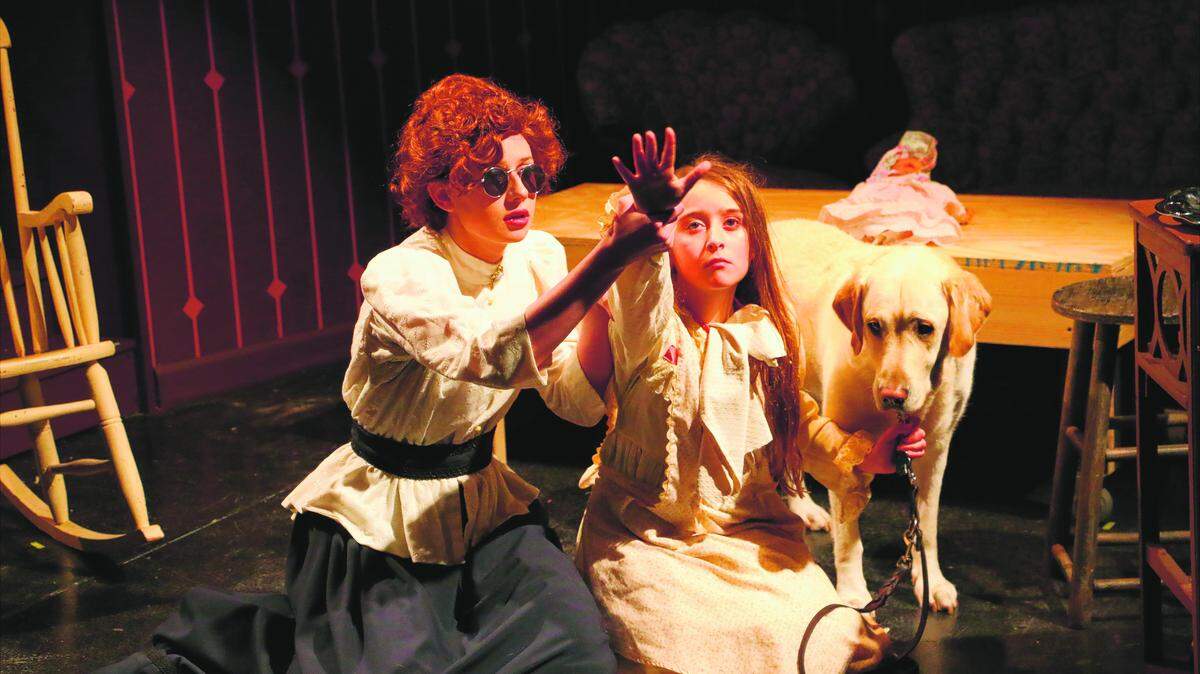 From left, Amy Woerner stars as Annie Sullivan, Jacqueline Galvano is Hellen Keller and Squire is Belle in the Manatee Players� production of �The Miracle Worker.�