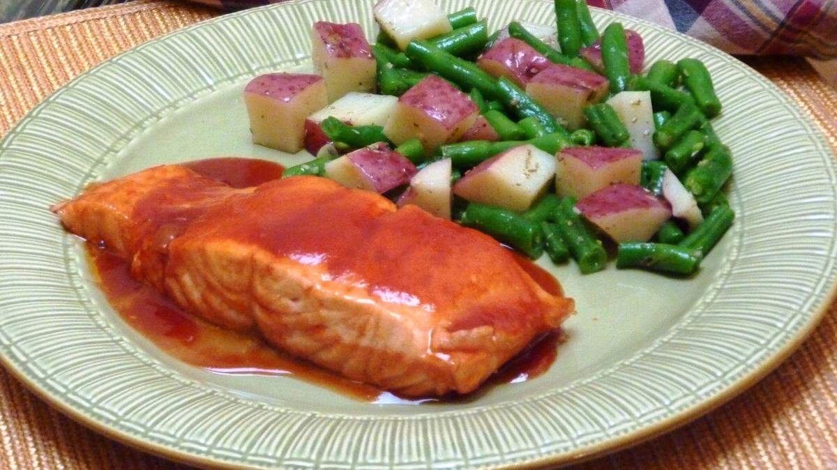 TNSWhiskey Glazed Salmon