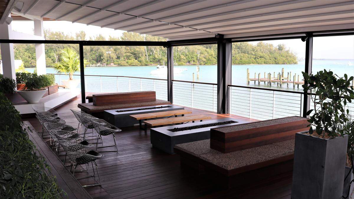 Shore Longboat Key is designed to give diners the feeling of being outside on the waterfront. The restaurant is located at 800 Broadway St.