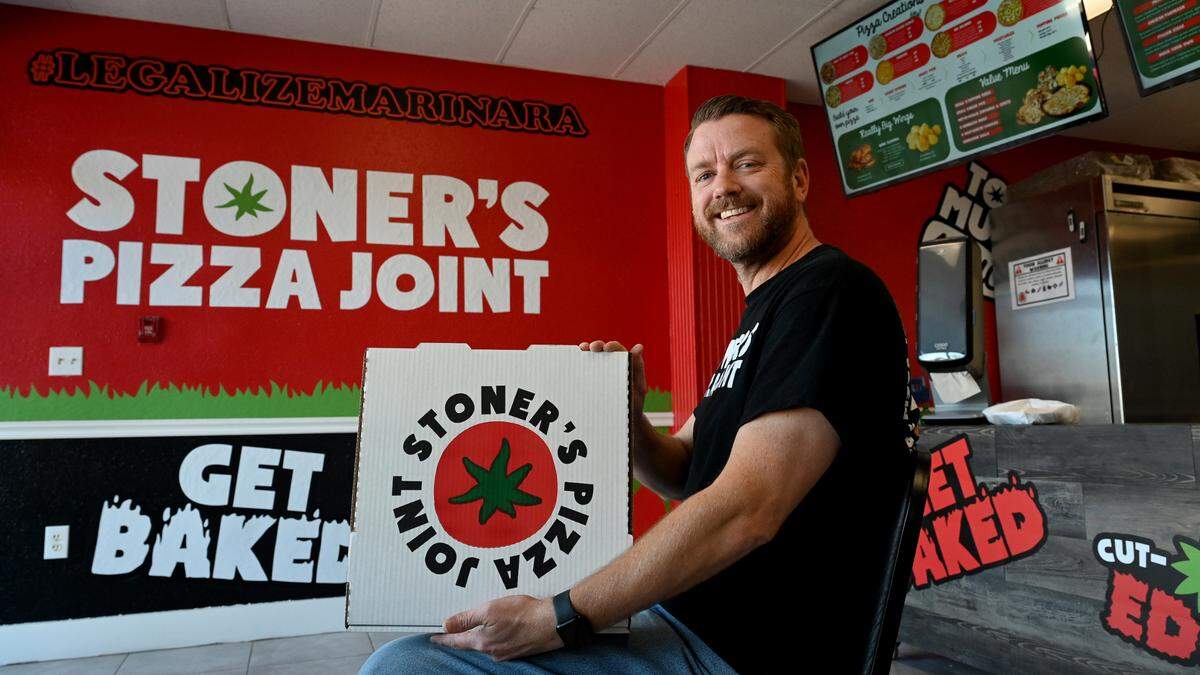 Matt Winters, owner of the newly-opened Stoner’s Pizza Joint at 3985 Cortez Road West in Bradenton.