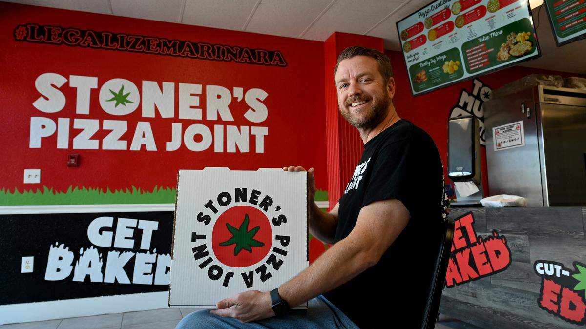 Matt Winters, owner of the newly-opened Stoner’s Pizza Joint at 3985 Cortez Road West in Bradenton.