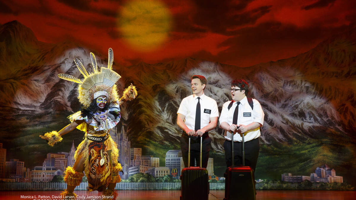 "The Book of Mormon" opens a week-long run at the Van Wezel Performing Arts Hall in Sarasota. 
 PUBLICITY PHOTO