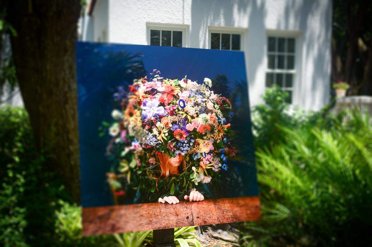“Het Boeket” by Dutch photo artist Aimée Hoving is among more than 70 floral-inspired prints on display throughout Marie Selby Botanical Gardens’ Downtown Sarasota Campus for the exhibit “Flora Imaginaria: The Flower in Contemporary Photography,” running through Sept. 25.