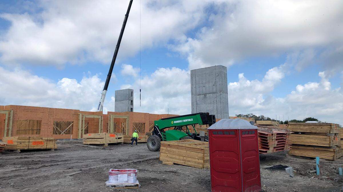 2/24/2021--The Reef at Riviera, now under construction at 751 Haben Blvd., Palmetto, will provide more than 200 units of affordable housing for seniors.