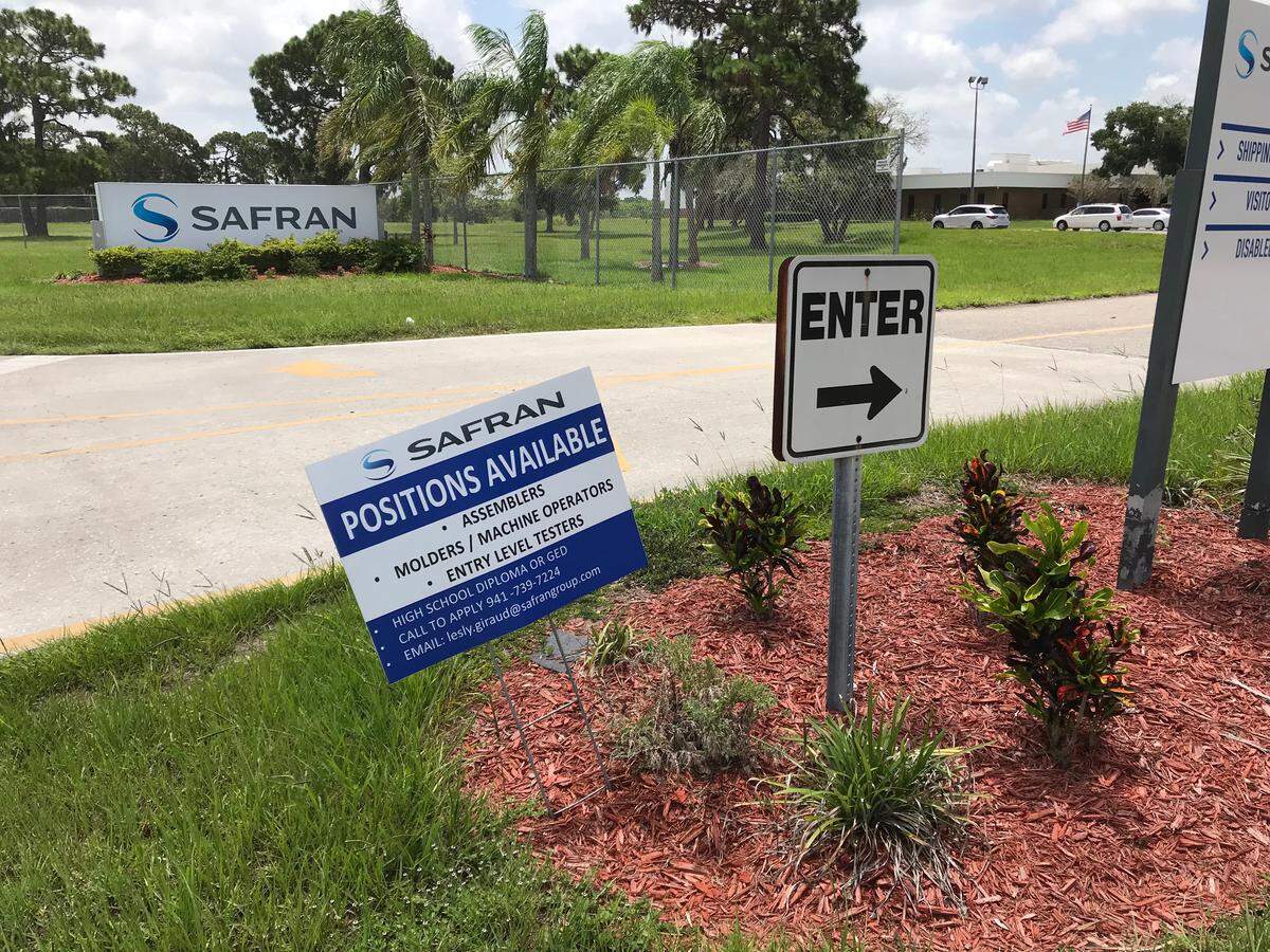 Many Bradenton area businesses have signs posted announcing that they have positions available.  A shortage of skilled labor is reported by employers.
