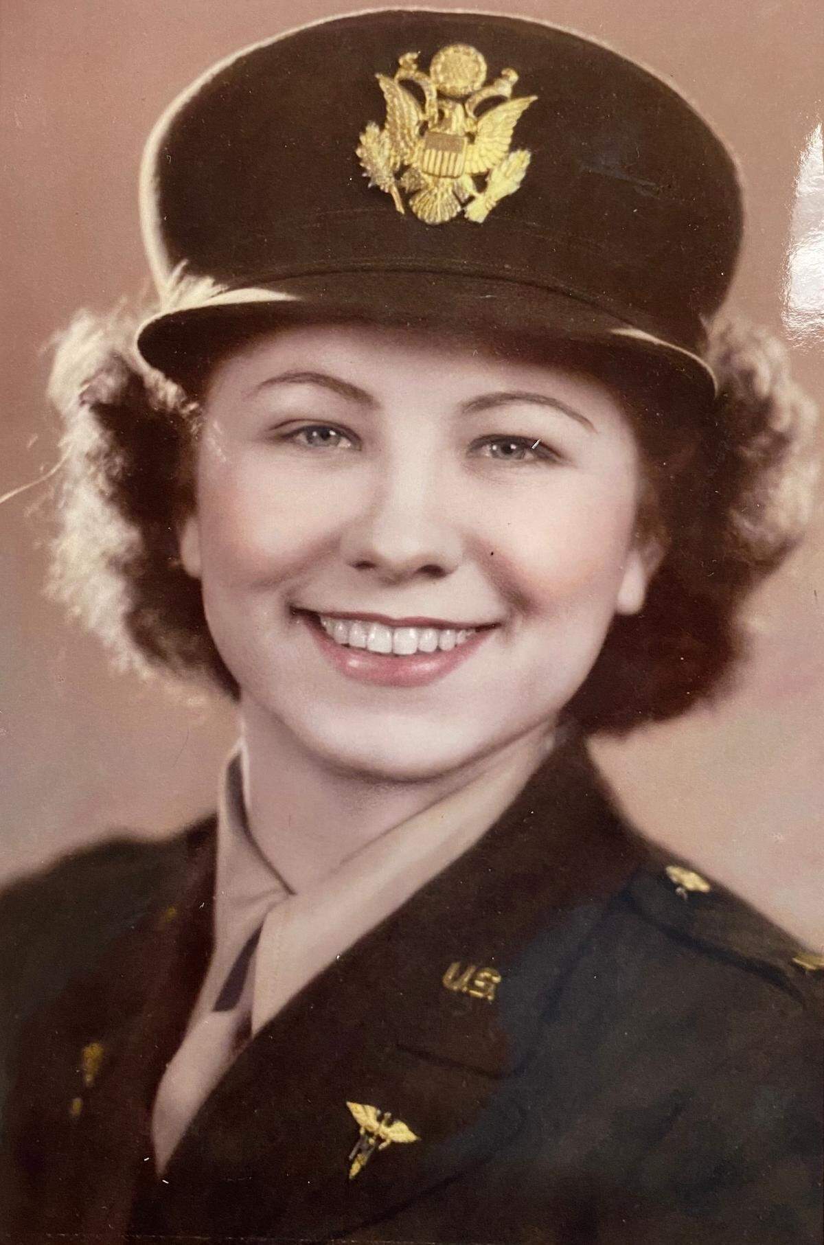 Millie Dost served as an Army nurse during World War II.