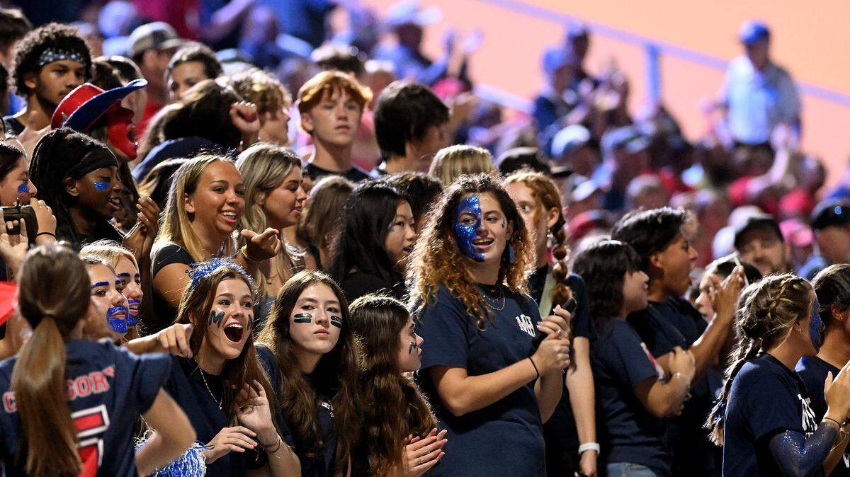 Manatee High fans at Hawkins Stadium Friday, Sept. 15, 2023.