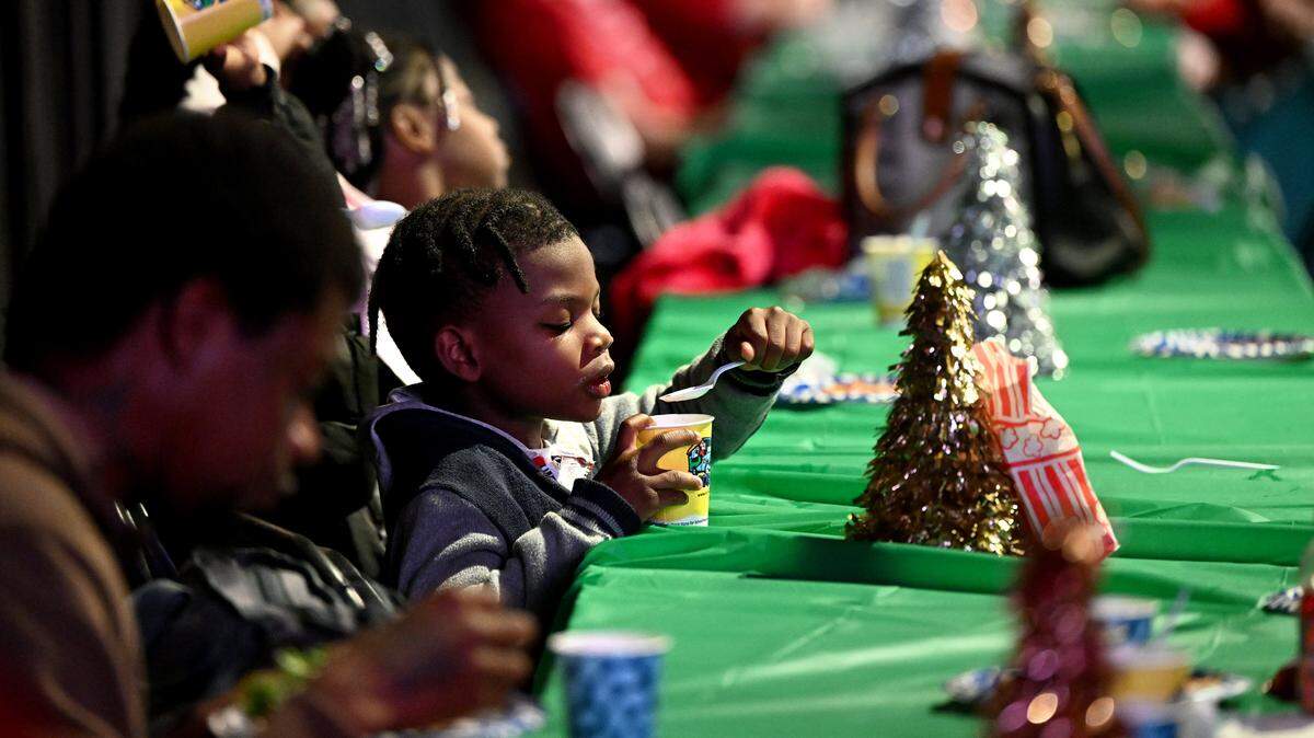 Children enjoy treats and crafts at the 39th Annual Flight to the North Pole program presented by the Manatee County Sheriff’s Office, Sarasota/Bradenton Airport Fire Dept. and Feld Entertainment.