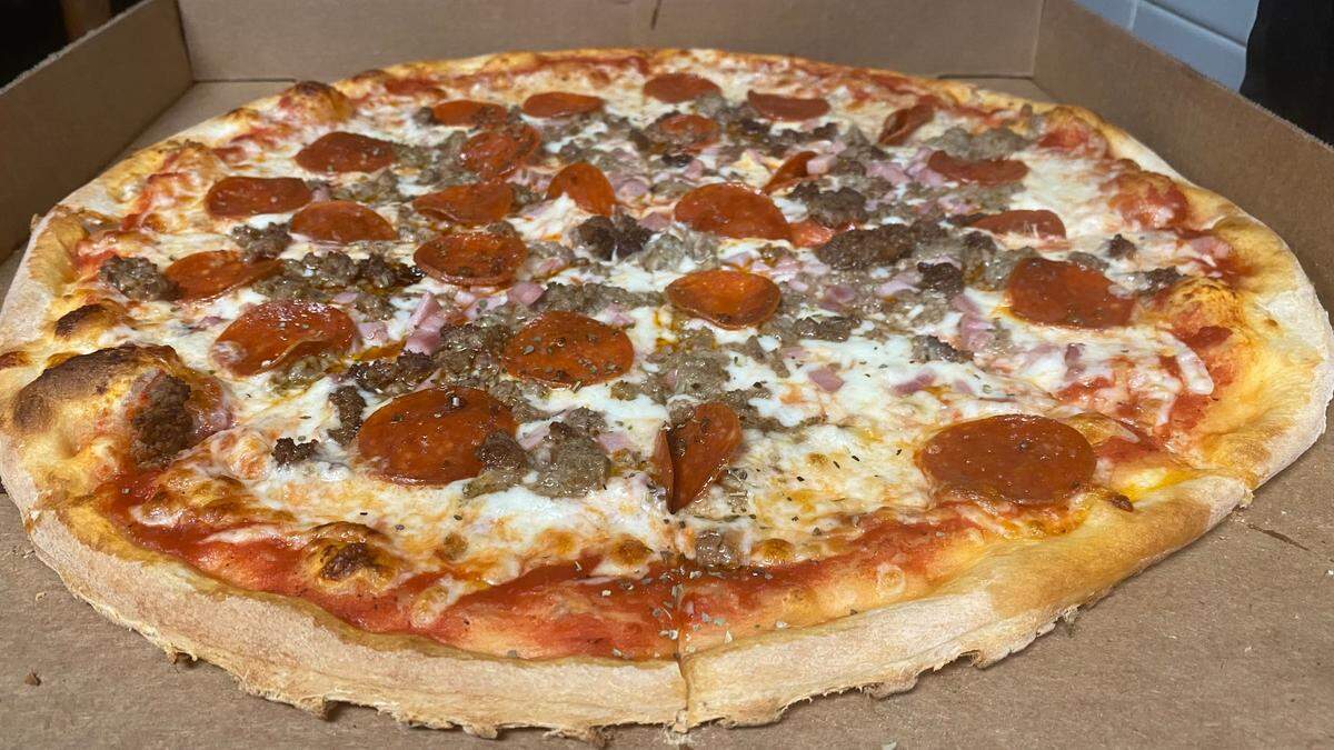 Brothers Sal, Gregory and Maurice Dentici recently opened Rico’s Pizzeria & Pasta House, 5408 26th St. E., Bradenton, serving hand-tossed pizza and southern Italian cuisine. Shown above is the meat pizza.