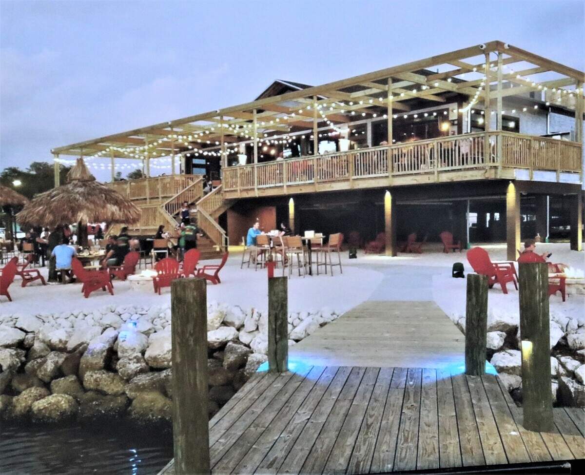 When completed,. the Ellenton Whiskey Joe’s Bar and Grill will resemble the one in Port Richey, shown above. A March opening date is anticipated,