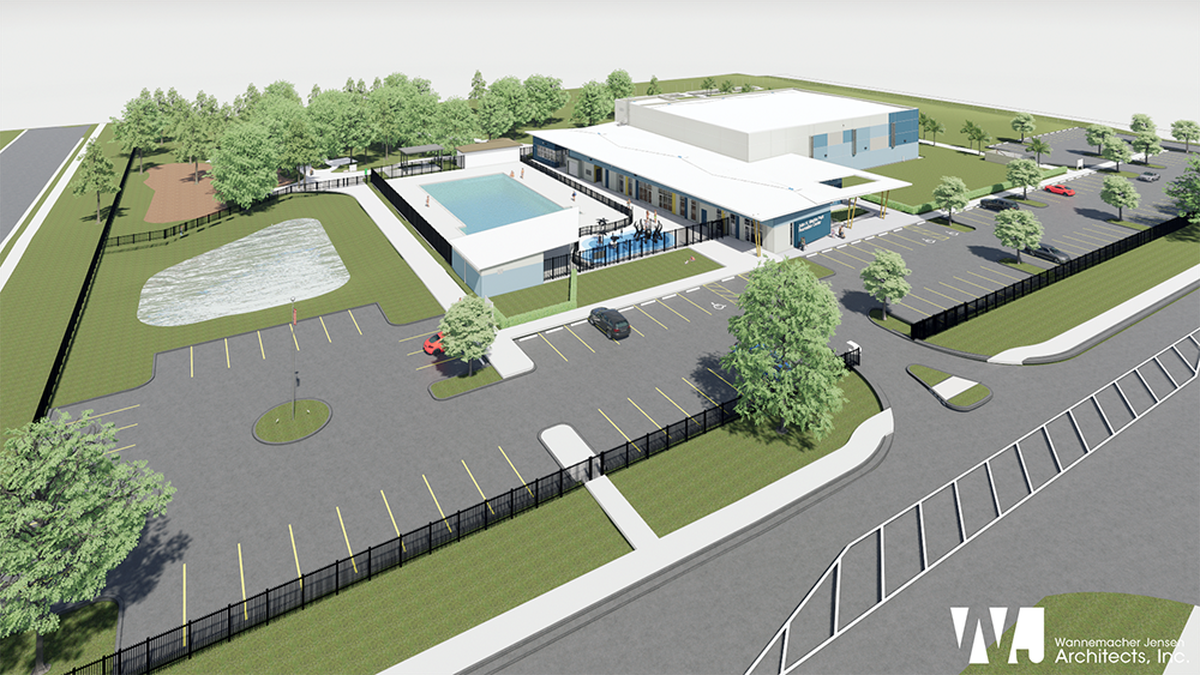 Rendering of improvements planned for the John Marble Recreation Center in Bradenton.