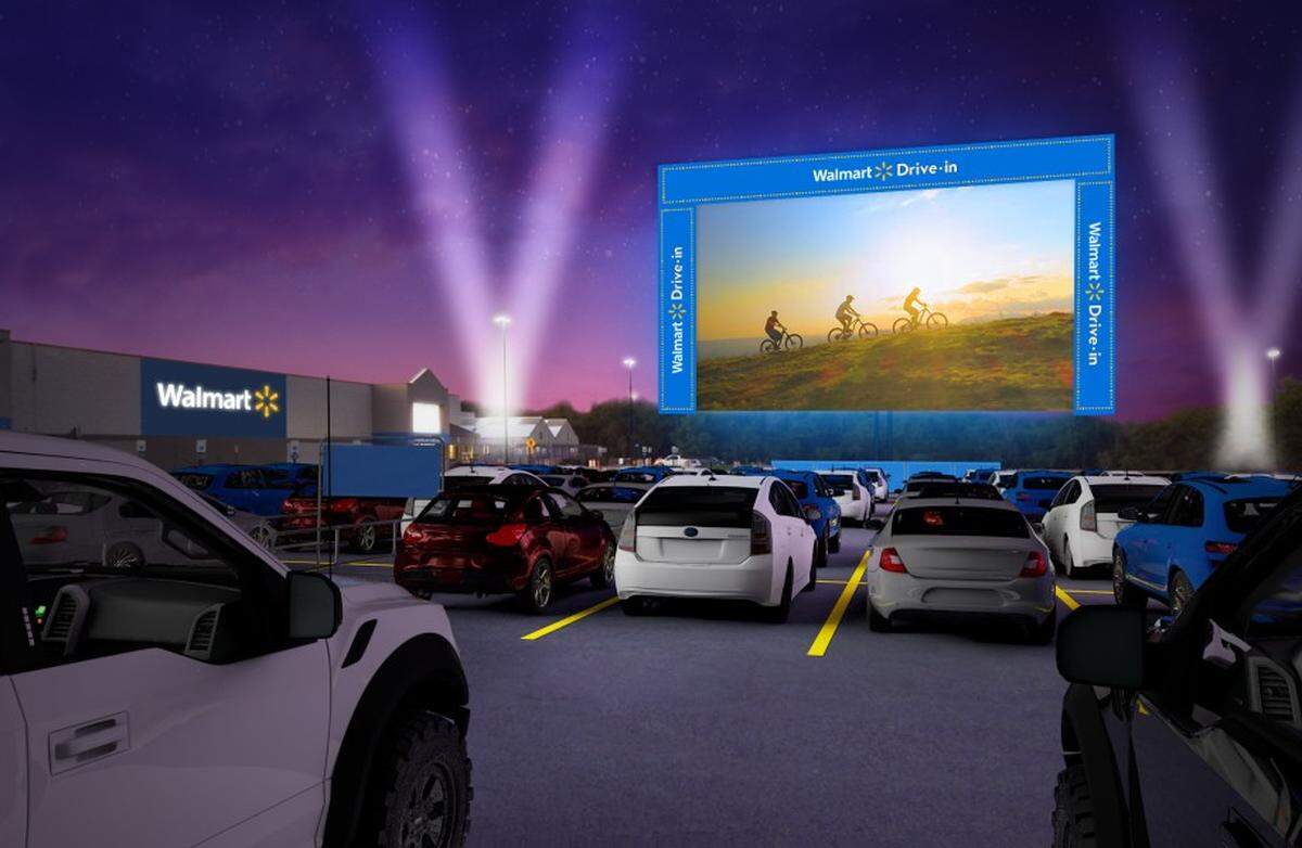A nationwide drive-in movie event hosted by Walmart will make a two-night stop at the Walmart Supercenter at 6225 East State Road 64 in Bradenton, along with stores in 11 other Florida cities.