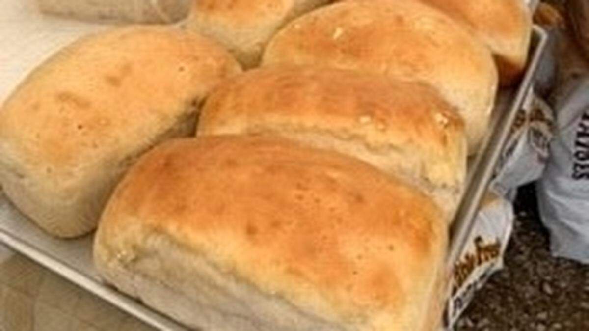 The fresh-baked bread smell is as mouthwatering as the pies.