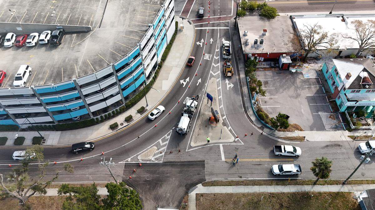 15th Street West is closed between Sixth Avenue West and Seventh Avenue West on Thursday, Feb. 19, 2026. Crews are working to repair the water main in that area, according to a City of Bradenton social media post.