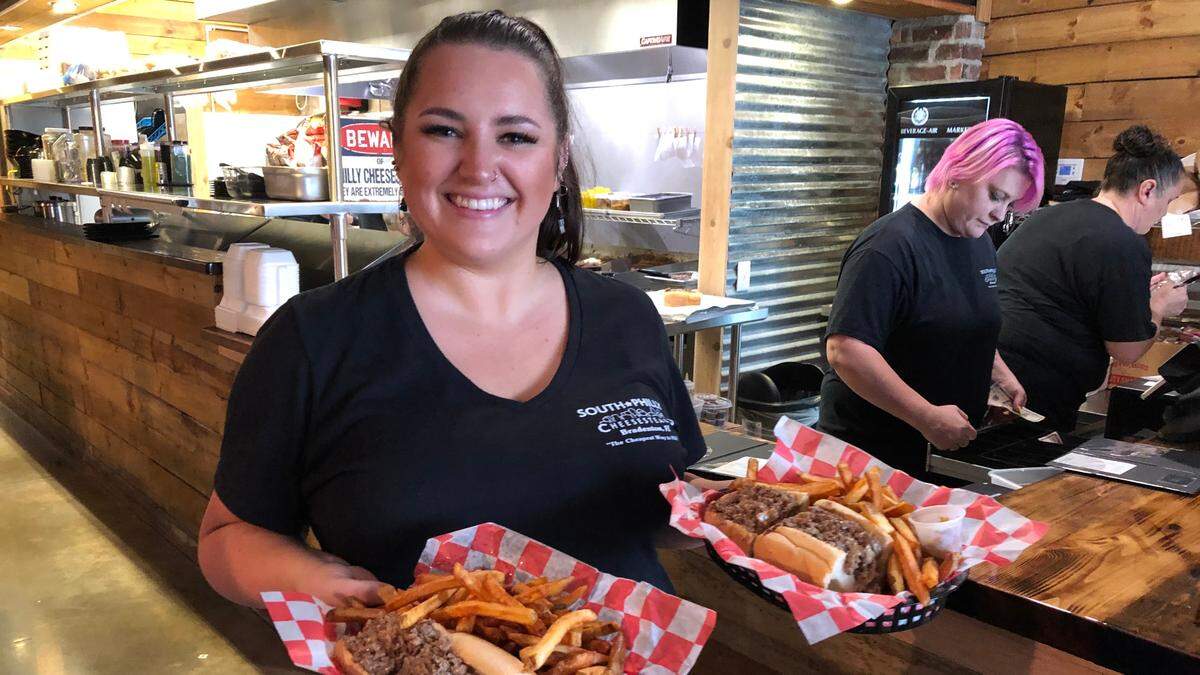 6/4/2021--The staff at South Philly Cheesesteaks has been busy serving customers at the company’s newest restaurant at 5967 Factory Shops Blvd., Ellenton.