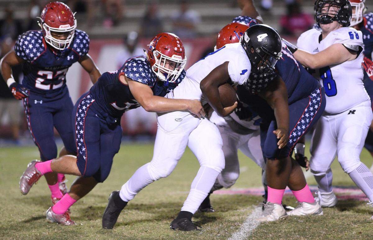 Linebacker Brandon Dossey will help anchor the Manatee defense.