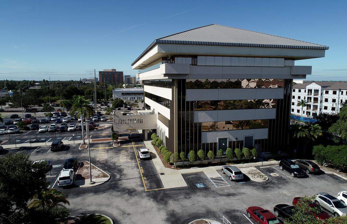Manatee County School Board Administration building in downtown Bradenton.