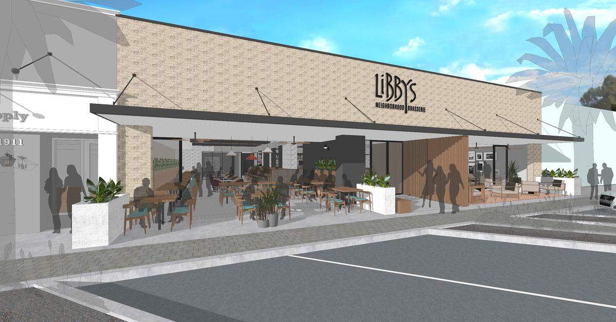 The Tableseide Restaurant Group this week released an artist’s conception of what the Libby’s Neighborhood Brasserie will look like in Sarasota when it reopens this fall.