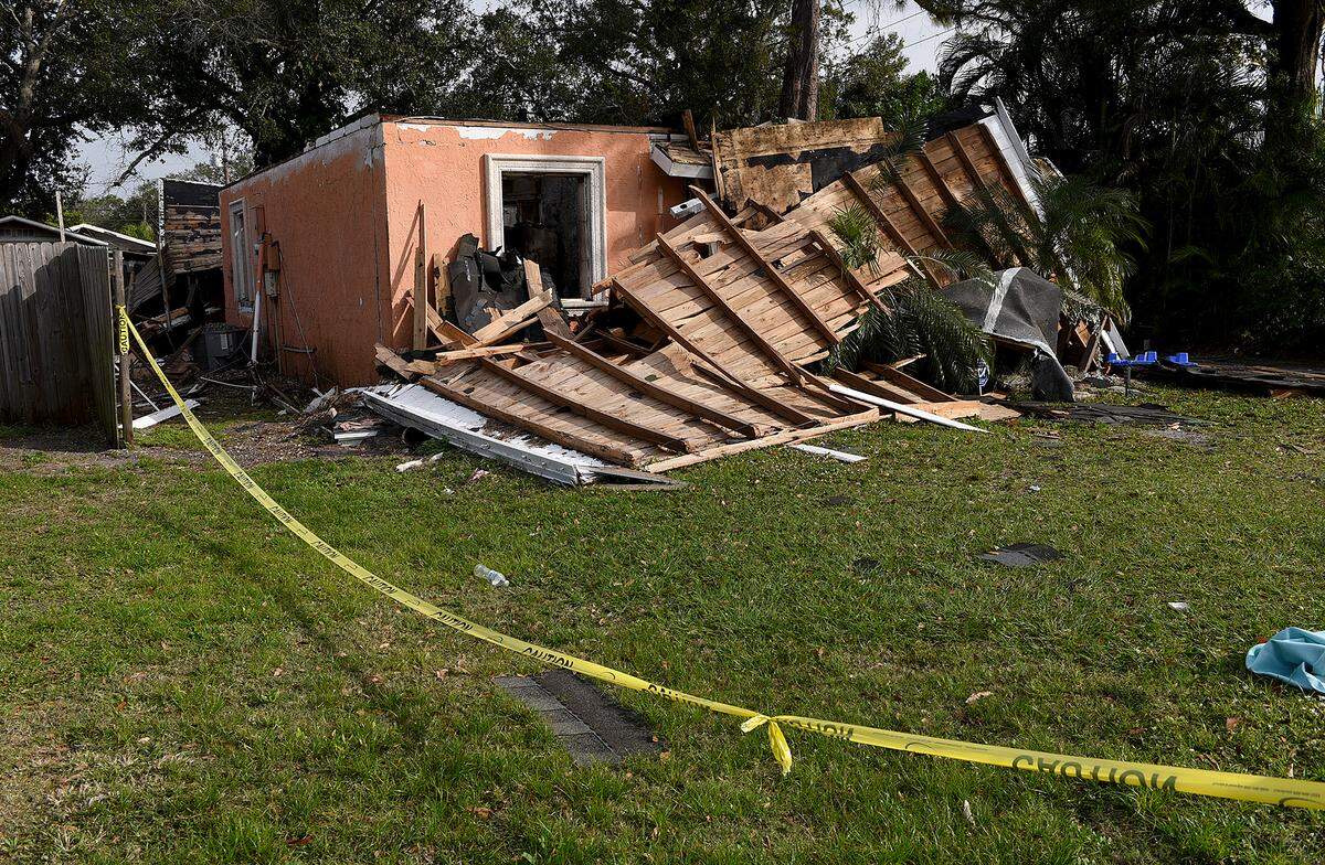 01/14/21--On December 3, 2020, this home in the 800 block of 29th Avenue West in Bradenton exploded, injuring three, including one firefighter. One of the occupants has since died.